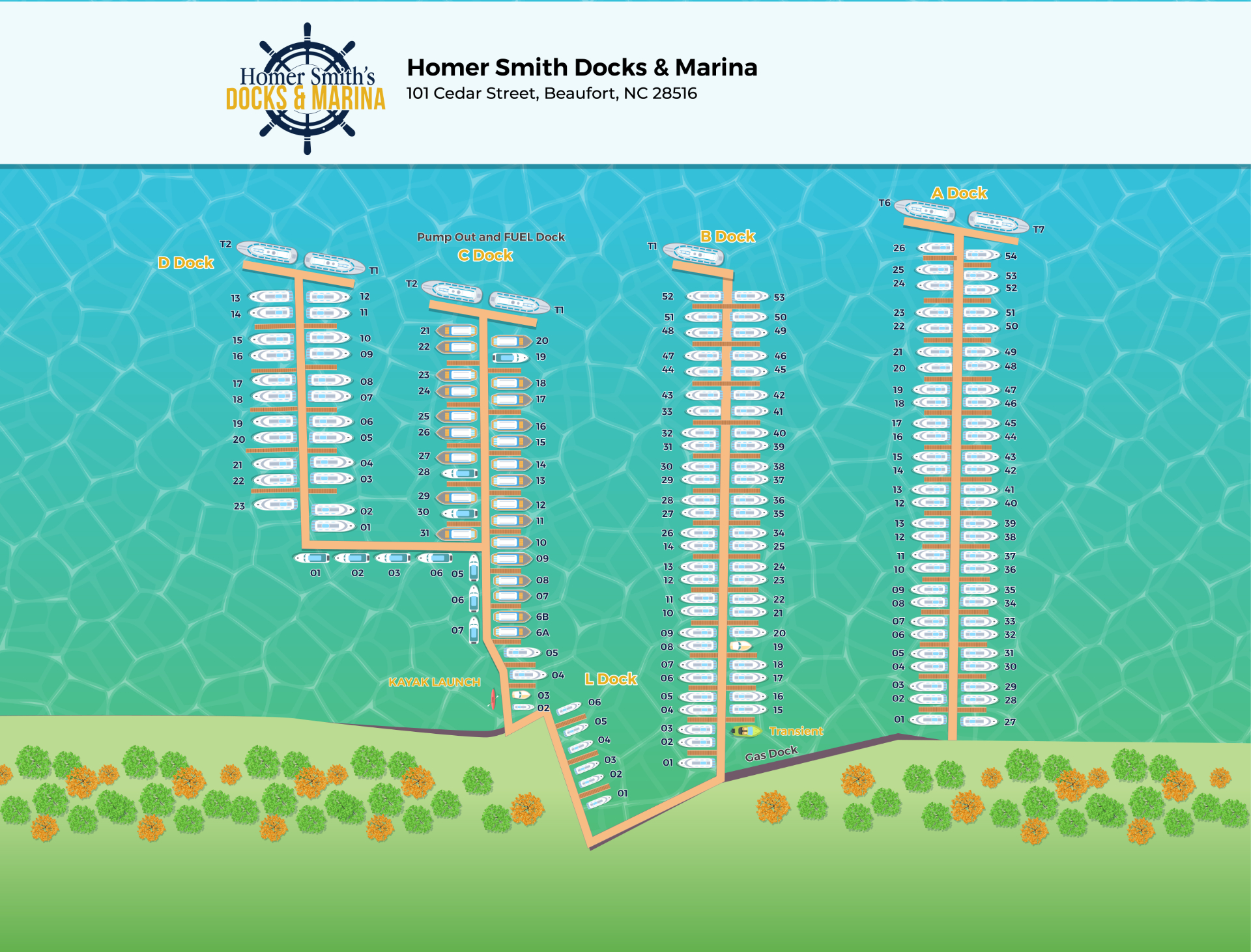 Homer Smith Dock Map
